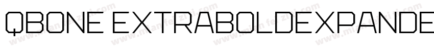 QBOne ExtraBoldExpanded字体转换